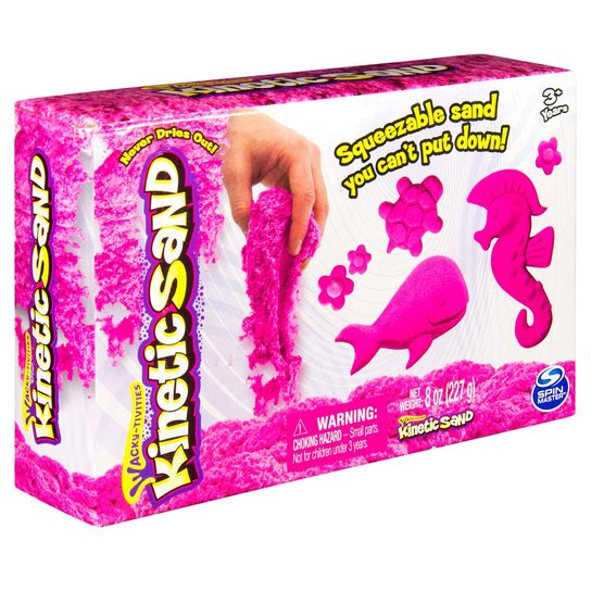 Areia para Modelar - Massa Areia - Kinetic Sand - Cores Neon - Sunny - Incolor