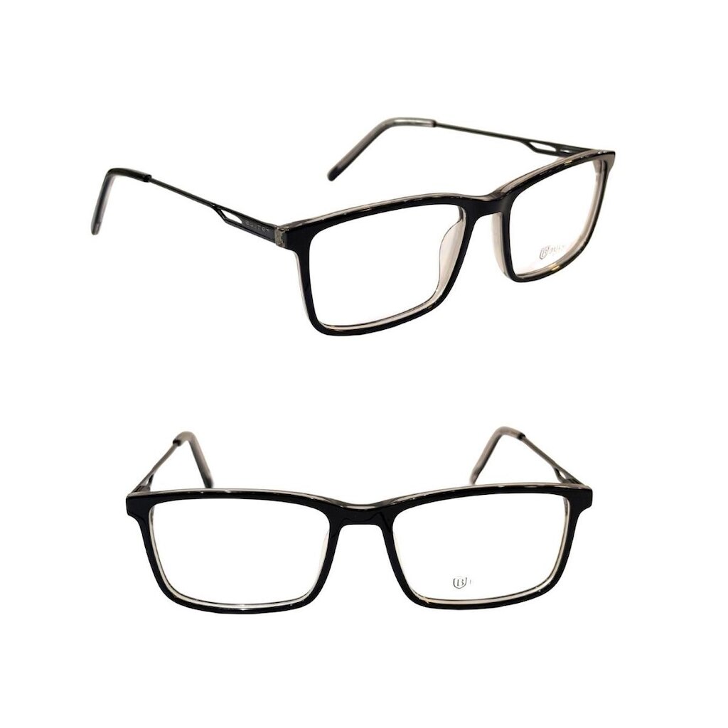 Armação de Grau Bulget Occhiali BG6421 A02 Black Crystal