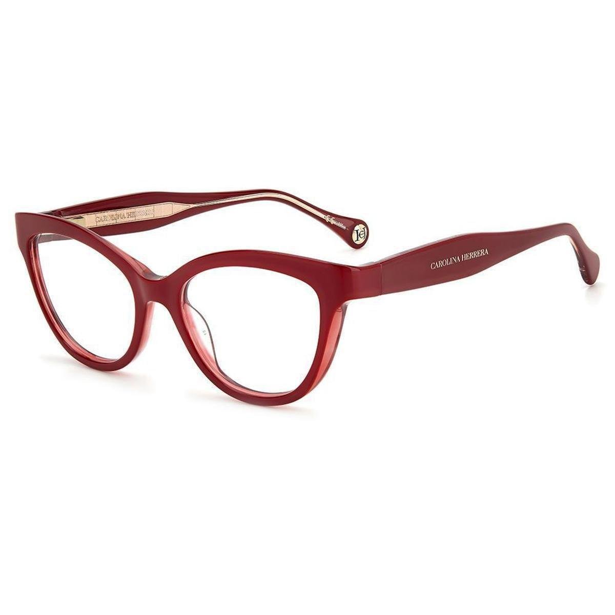 Armação de Óculos Carolina Herrera CH 0017 LHF - 52 Vermelho - Vermelho Menor preço em Armação de Óculos Carolina Herrera CH 0017 LHF - 52 Vermelho - Vermelho