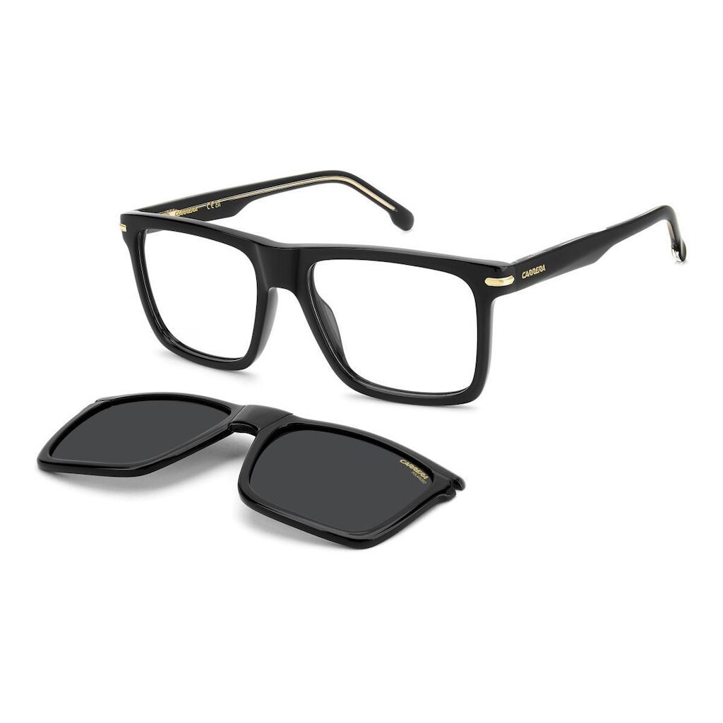Armação de Óculos Carrera Ca 387/c 807 56 Preto Brilho