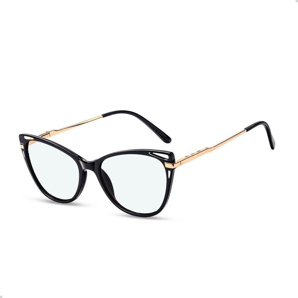 Armação De Oculos Feminino Proteção De Luz Azul Estiloso Lente Sem Grau Confortavel Ajustavel