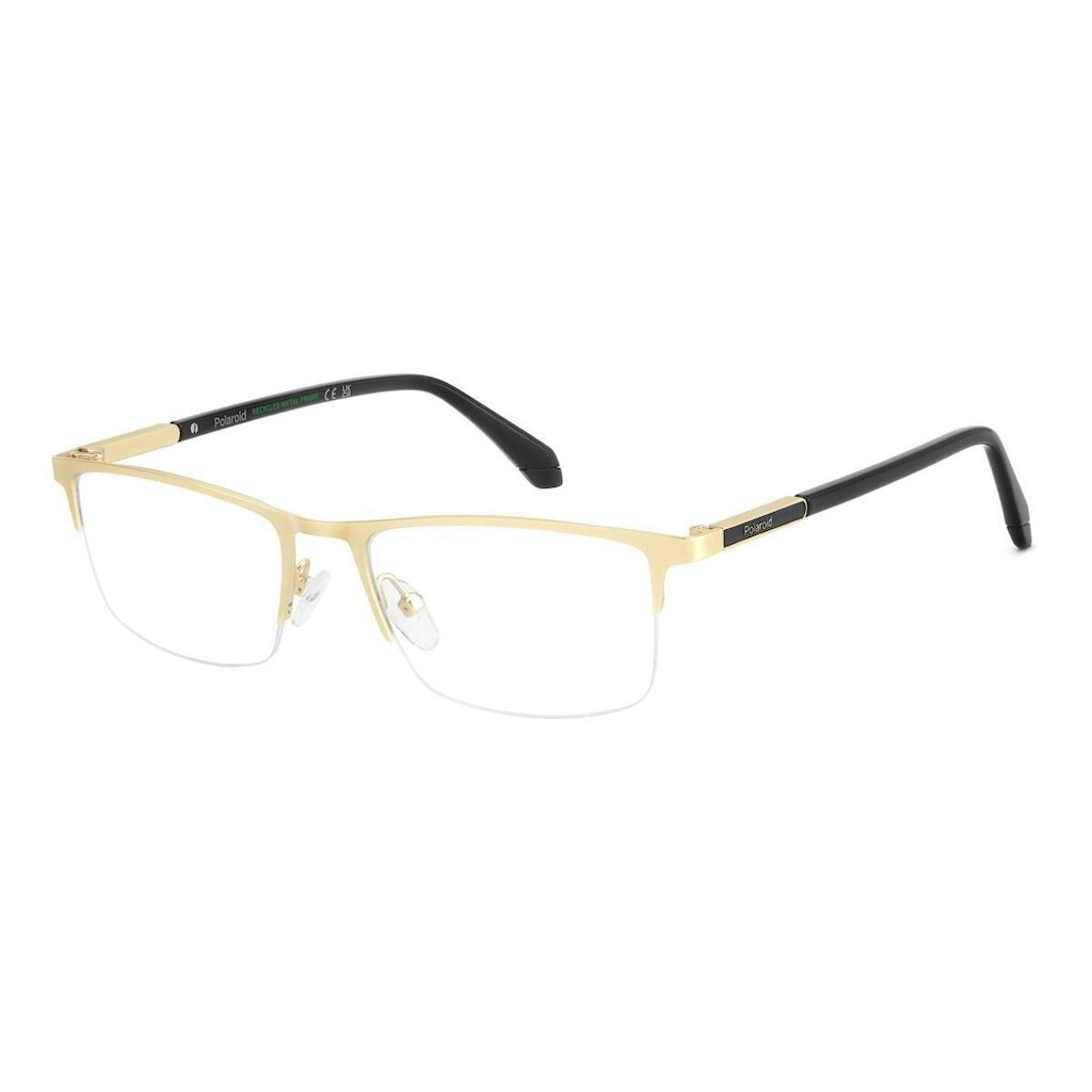 Armação de Óculos Polaroid Pld D599 Aoz 56 Dourado Fosco