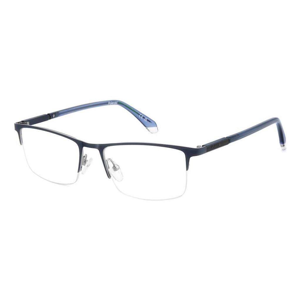 Armação de Óculos Polaroid Pld d599 Ku0 56 Azul Fosco
