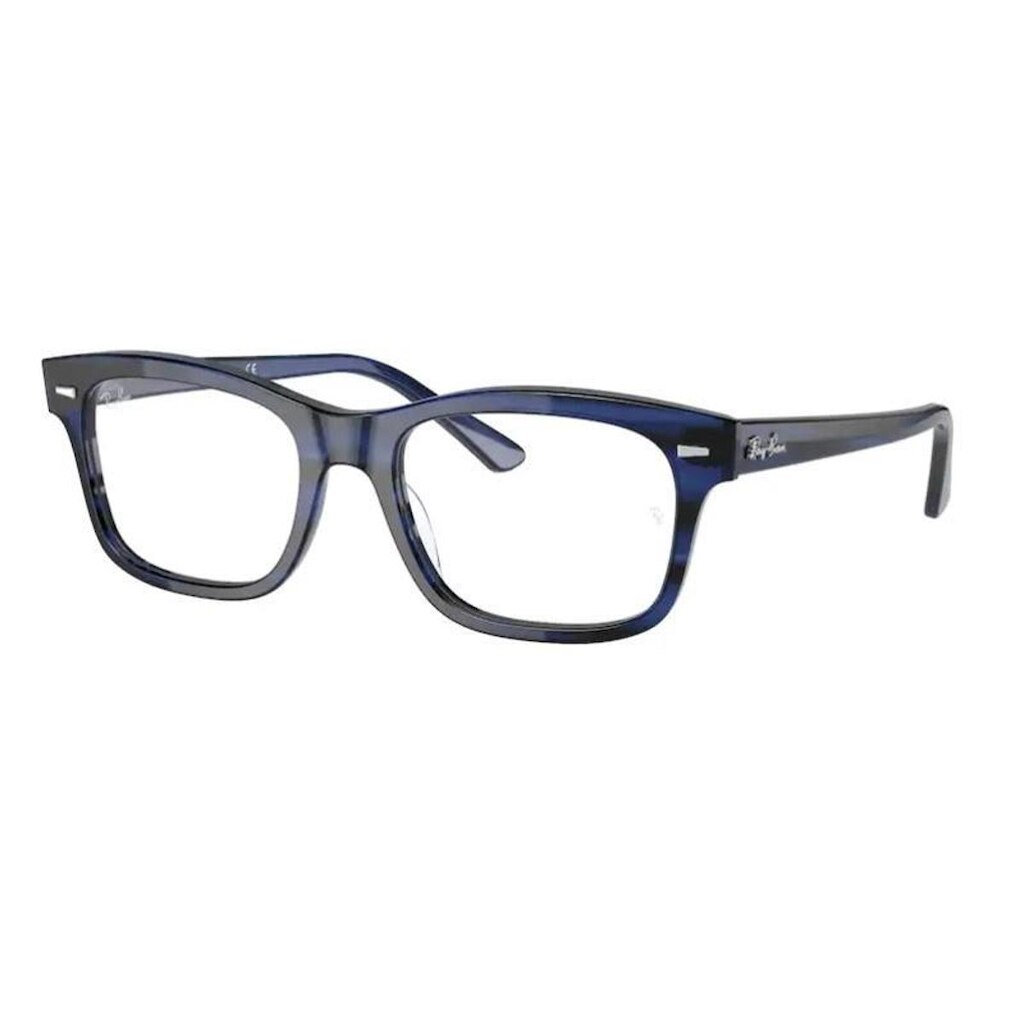 Armação De Óculos Ray Ban Mr Burbank Rb5383 8053 54 Azul Translúcido