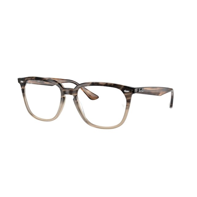 Armação De Óculos Ray Ban Rb4362v 8107 53 Marrom Translúcido Degradê