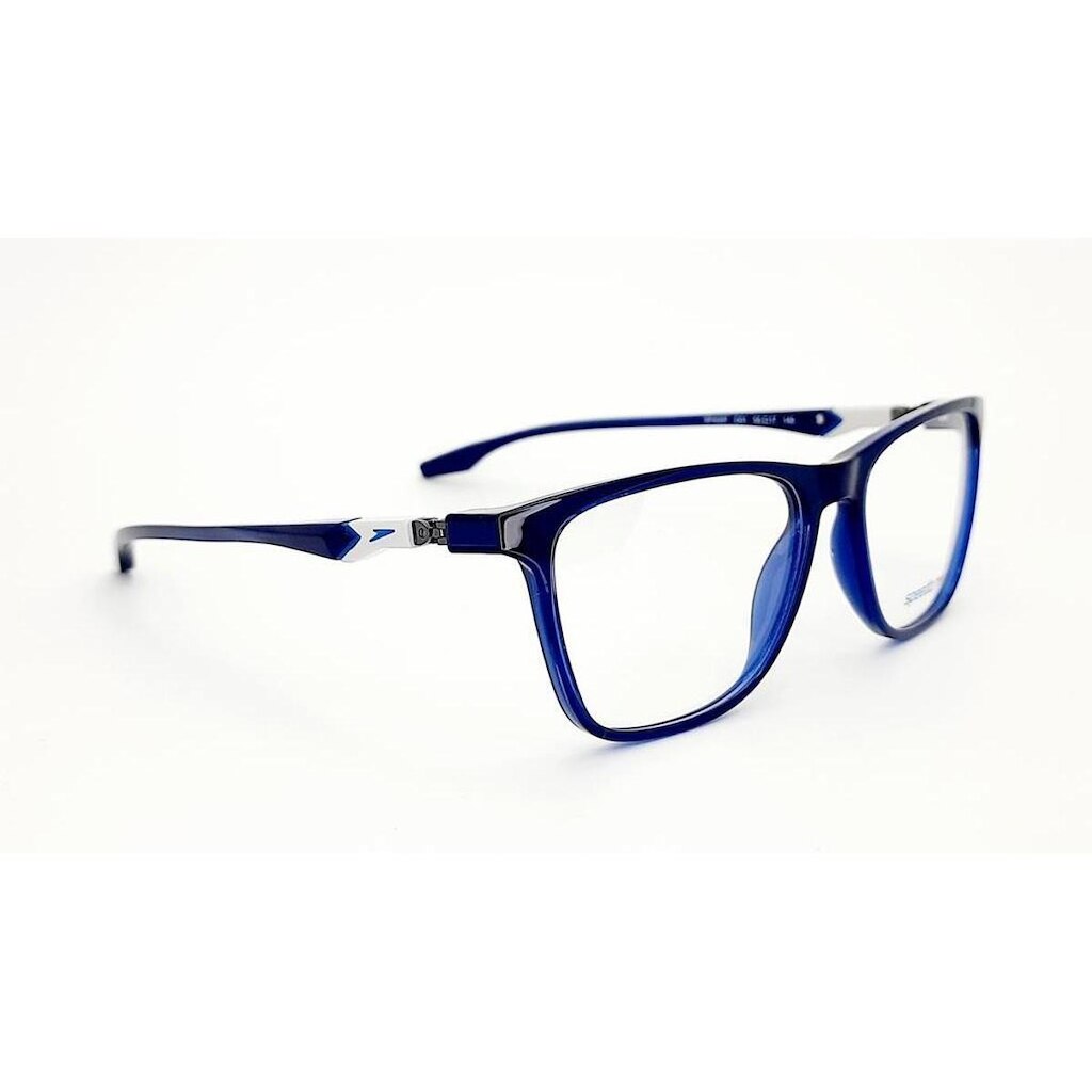 Armação De Óculos Speedo Haste 360 Sp4097 D01 Azul Translúcido