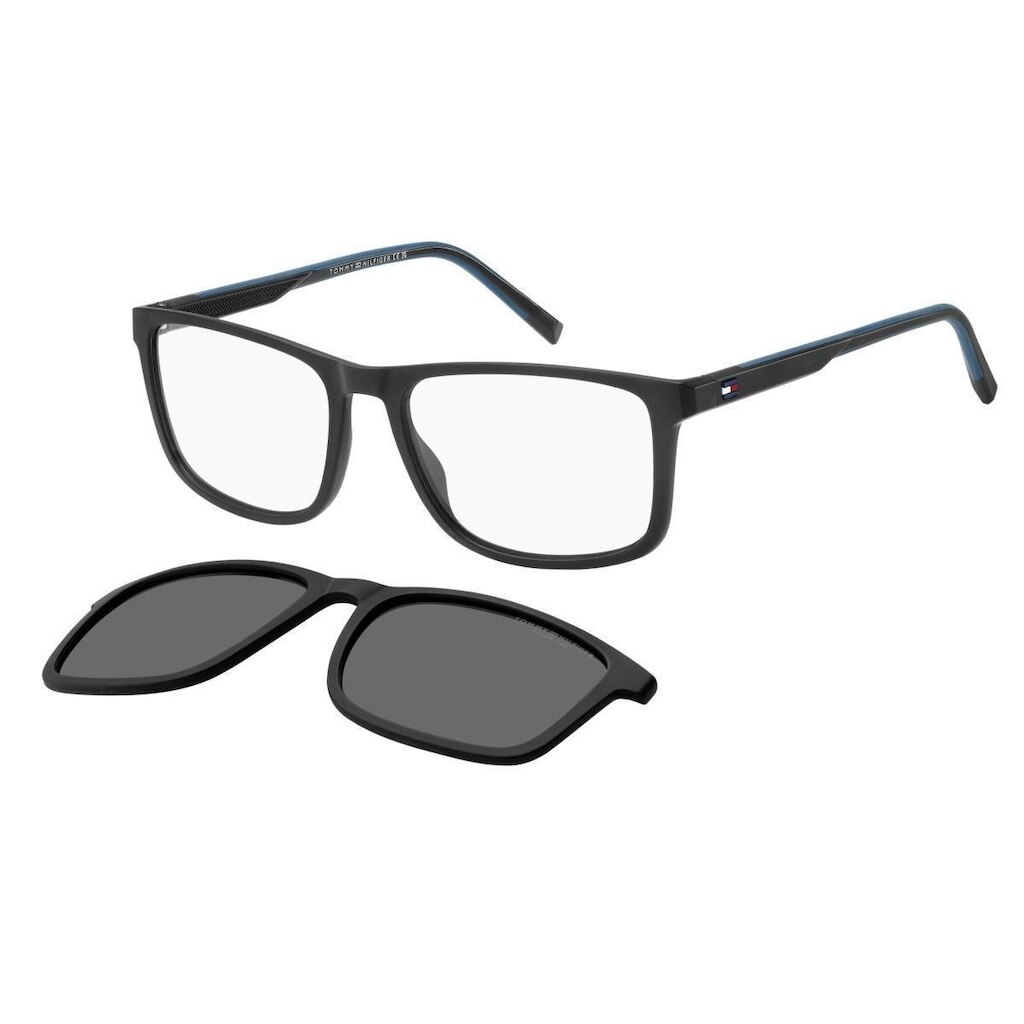 Armação De Óculos Tommy Hilfiger Clip On Th2281/c Etj 55 Preto Fosco