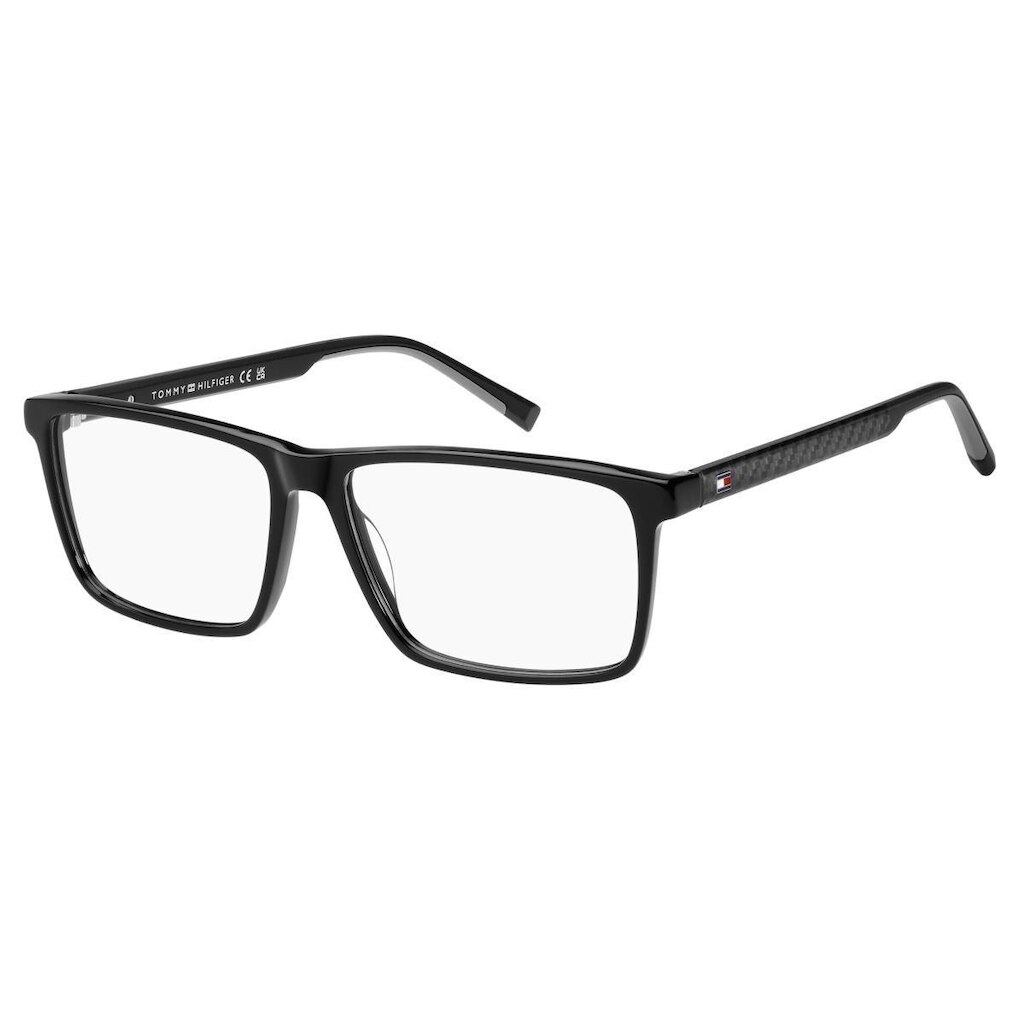Armação De Óculos Tommy Hilfiger Th2198 807 58 Preto Brilho