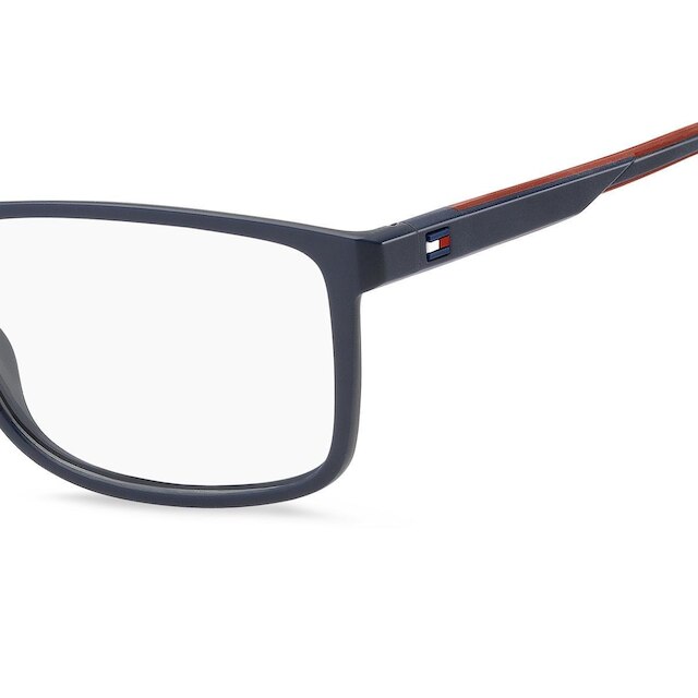 Armação De Óculos Tommy Hilfiger Th2283 8ru 55 Azul Fosco