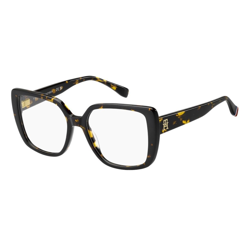 Armação de Óculos Tommy Hilfiger Th2348 086 53 Marrom Brilho Havana