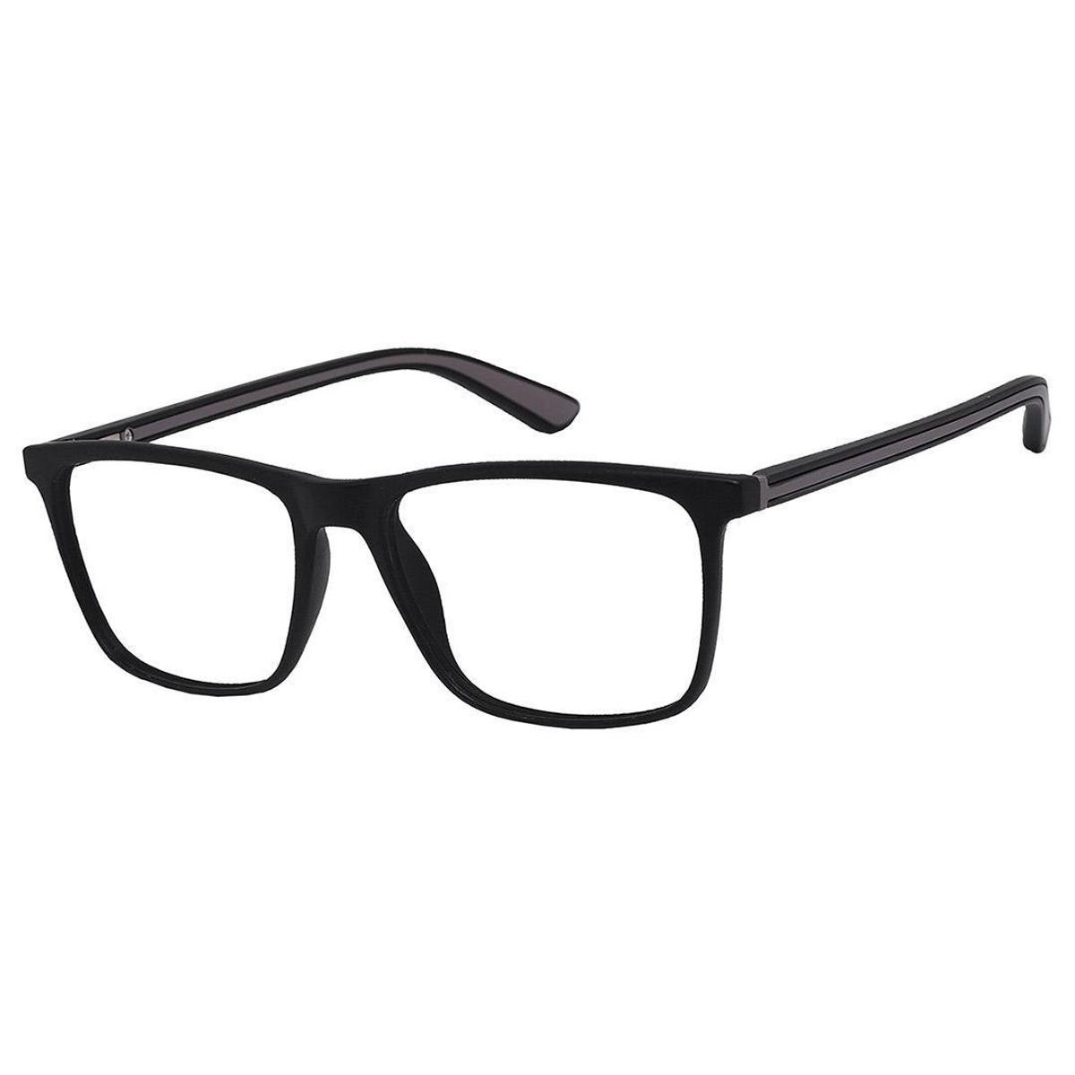 Armação Óculos Para Grau Quadrado 1035 Izaker Masculino - Preto Menor preço em Armação Óculos Para Grau Quadrado 1035 Izaker Masculino - Preto