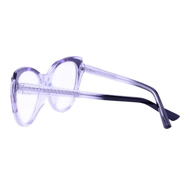 Armação para Óculos Feminino Gateado Oval Cristal Lilás Mackage
