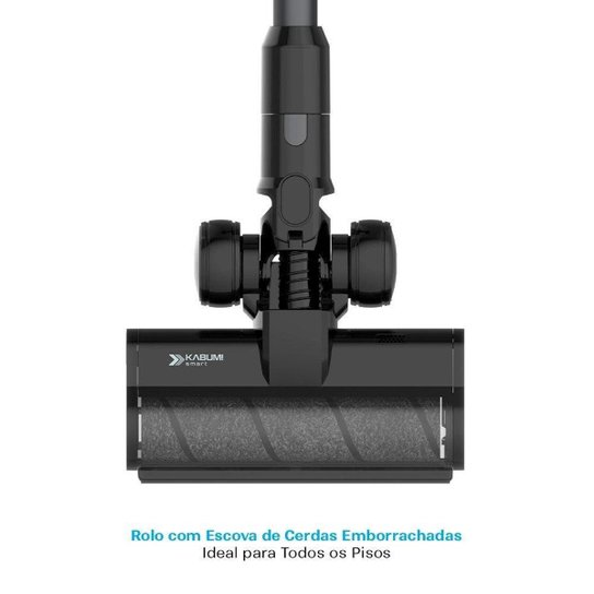 Aspirador de Pó Vertical Sem Fio KABUM! smart Lite, 2 em 1, 500W, Bivolt, 500ml, Preto - KSAV200PT