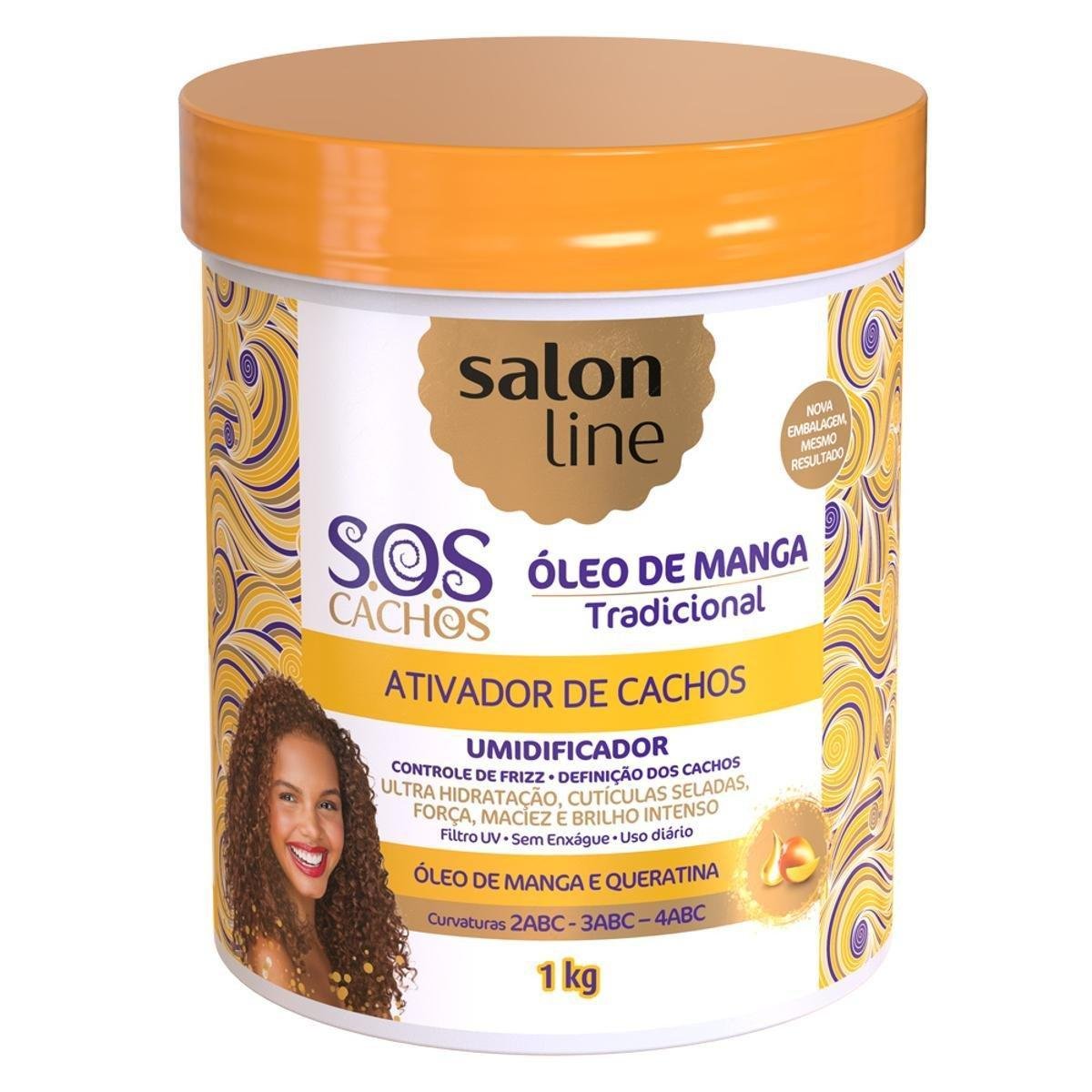 Ativador De Cachos Salon Line S O S Cachos Umidificador 1kg Incolor Zattini