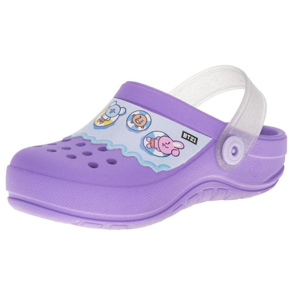 Babuche Bt21 Cute Friends Grendene Kids - 22696 - Lilás é ruim? Babuche Bt21 Cute Friends Grendene Kids - 22696 - Lilás é boa?