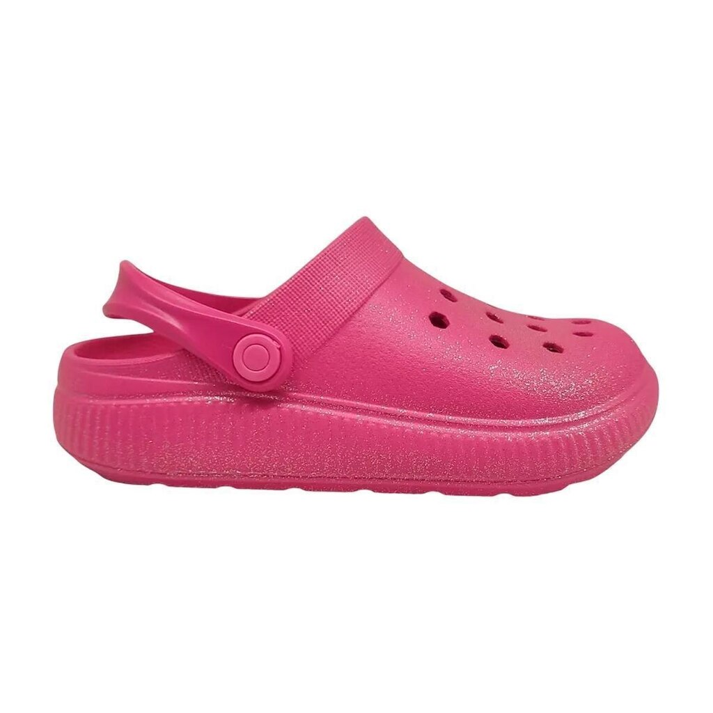 Babuche Estilosa Textura Glitter Menina Molekinha Pink / Glitter 35/36
