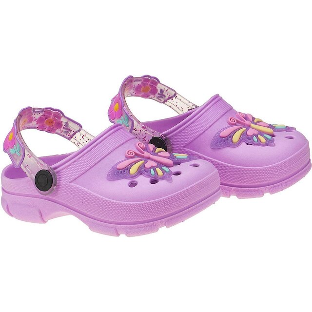 Babuche Infantil Kidstep Borboleta Lilas