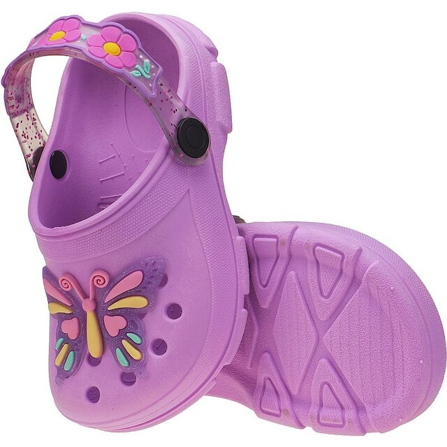 Babuche Infantil Kidstep Borboleta Lilas