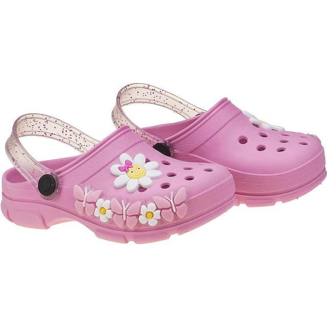 Babuche Infantil Kidstep Com Aplicação De Flores