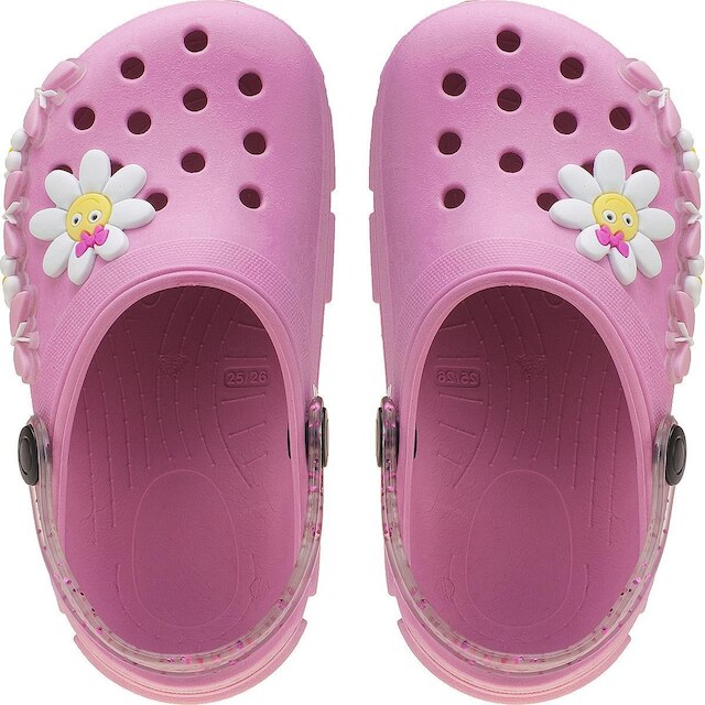 Babuche Infantil Kidstep Com Aplicação De Flores