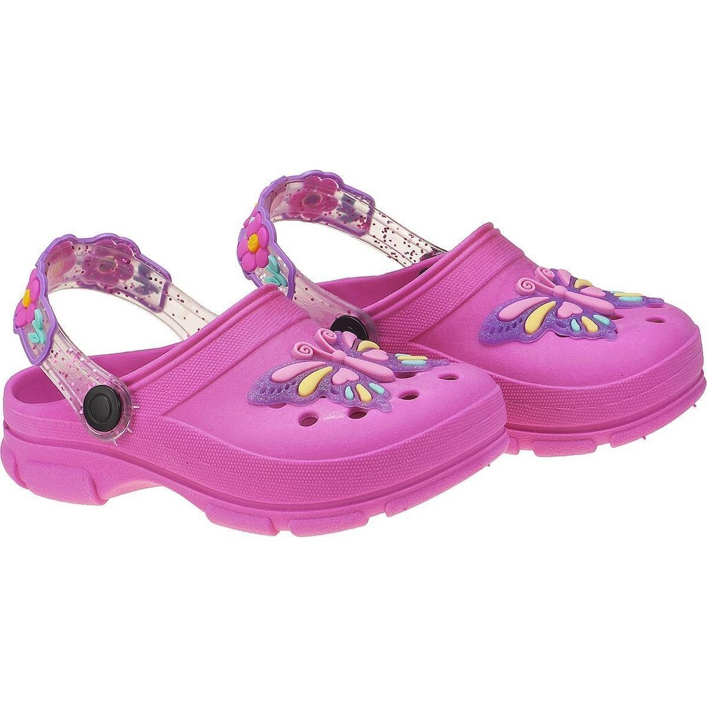 Babuche Infantil Kidstep Pink Borboleta