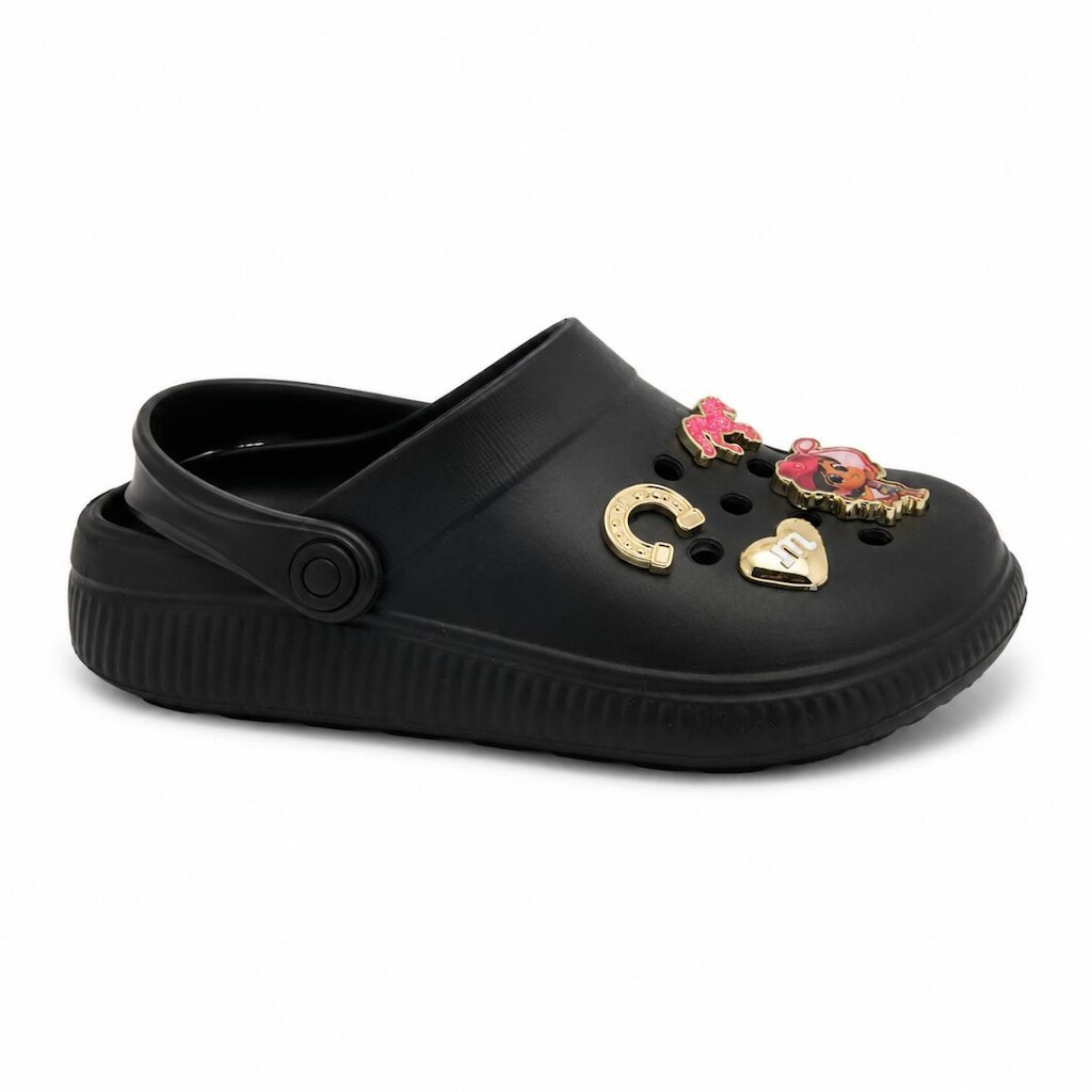 Babuche Infantil Menina Com Pingentes Plataforma Leve