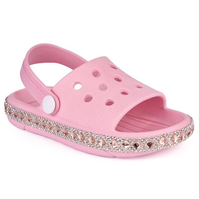 Babuche Infantil Menina Strass Leve Calce Fácil 12.128
