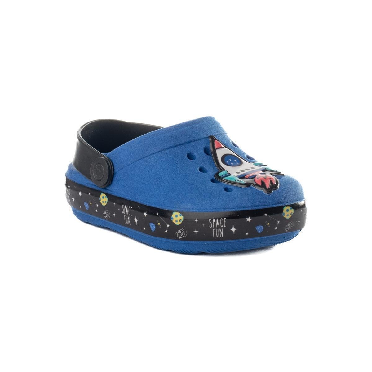 Babuche Masculino Infantil Menino Funfy Chinelo Foguete Game 012A - Azul é boa?