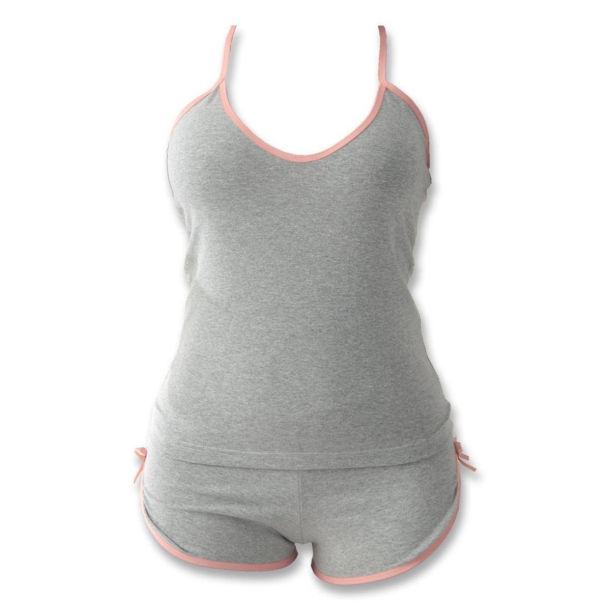 BABY DOLL PARIS ALGODÃO - Cinza Menor preço em BABY DOLL PARIS ALGODÃO - Cinza