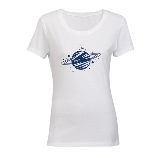 Baby Look Basica Feminina - Estampa PLANETA