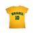 Baby Look Feminina Juvenil - Amarelo