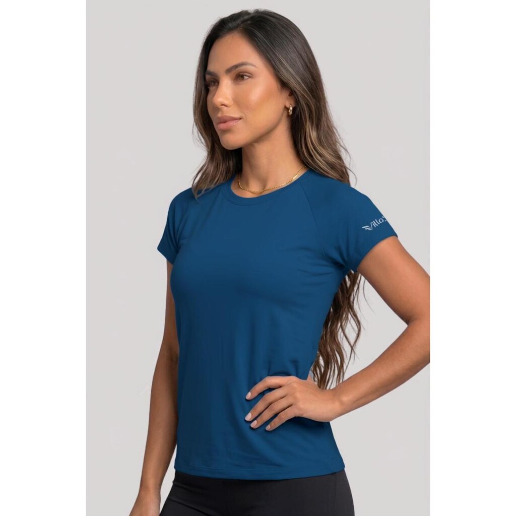 Baby Look Feminina Raglan Ice Curta Esportiva Ultraleve Villa Sports