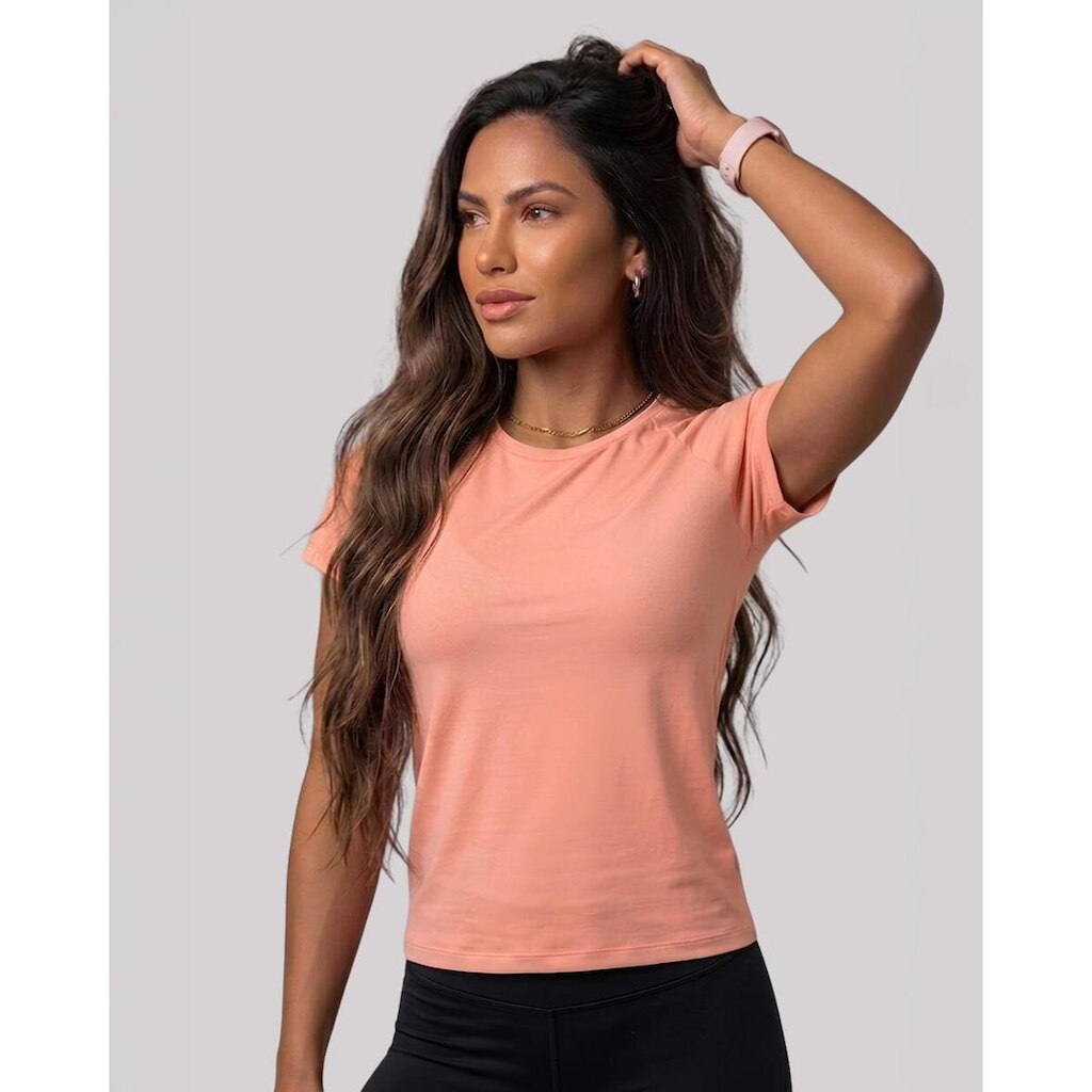 Baby Look Feminina Raglan Ice Curta Esportiva Ultraleve Villa Sports