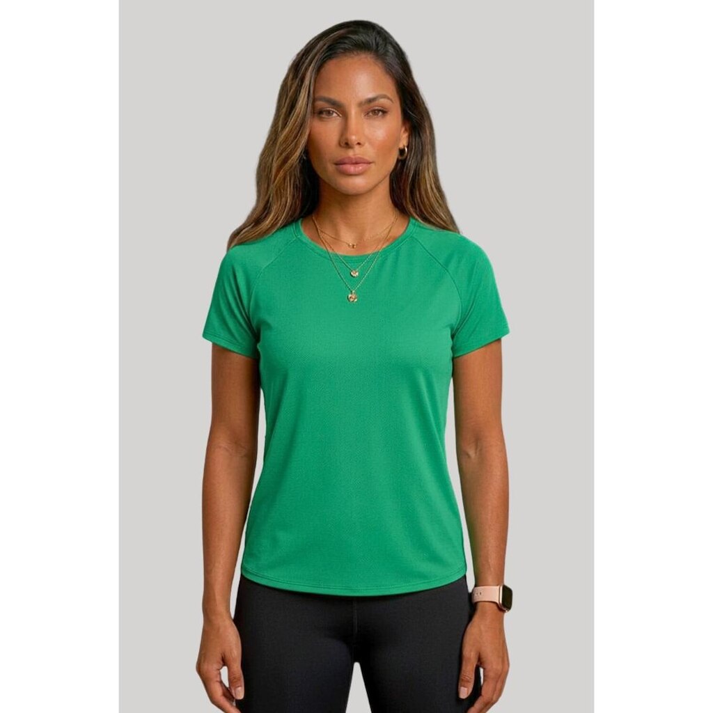 Baby Look Feminina Raglan Ice Curta Esportiva Ultraleve Villa Sports