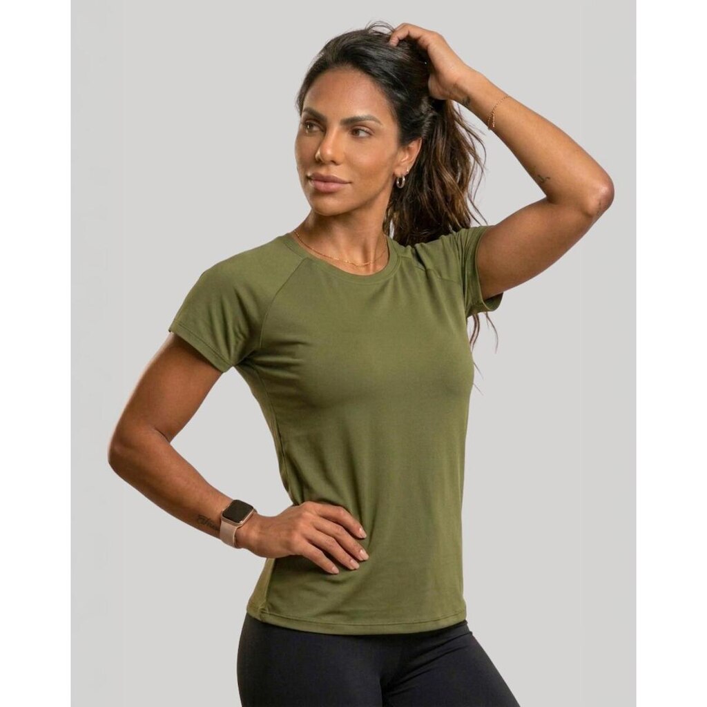 Baby Look Feminina Raglan Ice Curta Esportiva Ultraleve Villa Sports