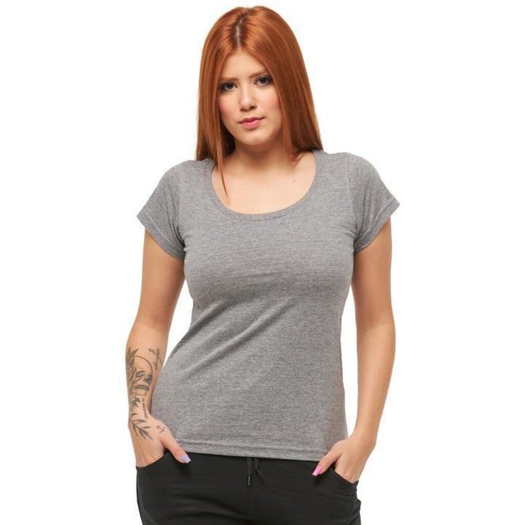 Babylook Feminina Gola Aberta Manga Curta C7