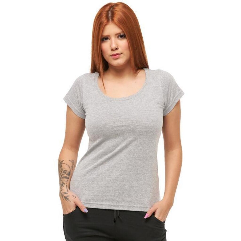 Babylook Feminina Gola Aberta Manga Curta C7