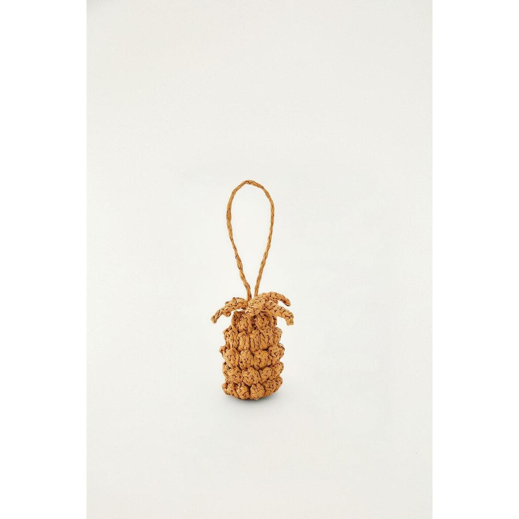 Bag Charm de Palha Farm Abacaxi