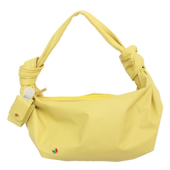 Bag feminina de ombro Amarelo Citronela couro legitimo ATZ 12 - Amarelo