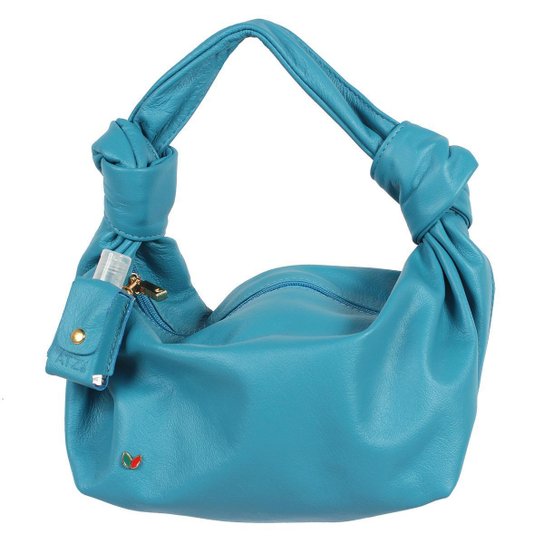 Bag feminina de ombro Azul Cobalto couro legitimo ATZ 12 - Azul