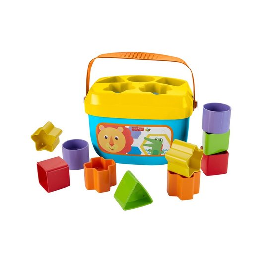 Balde e Blocos de Montar - Primeiros Blocos - Fisher-Price - Incolor