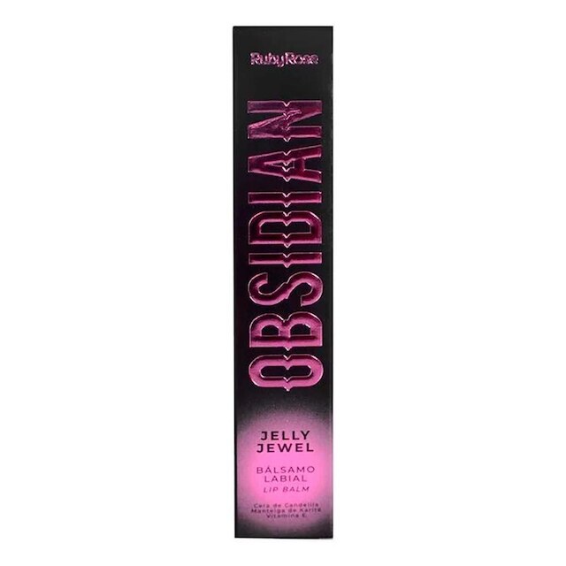 Balm Labial Ruby Rose Obsidian Jelly Jewel Rhodonite - Rosa neon