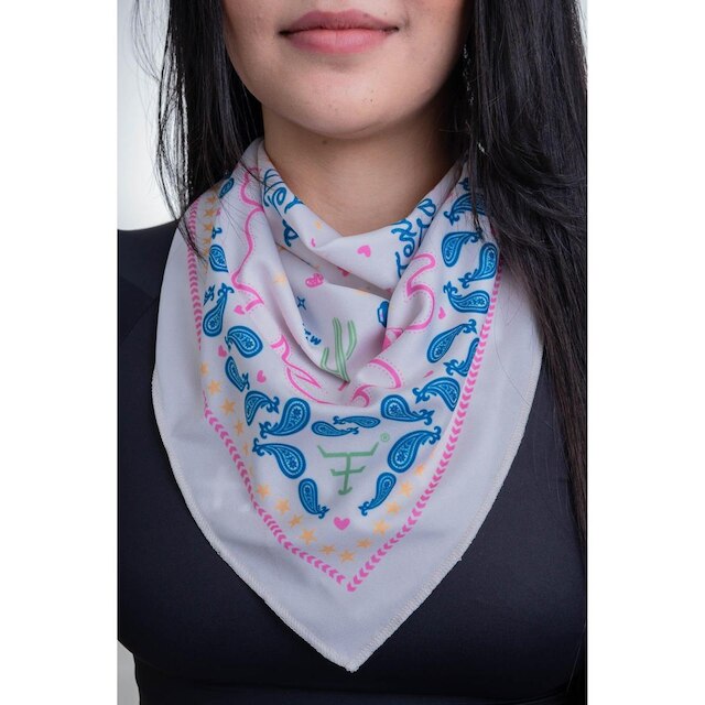 BANDANA TEXAS FARM - WESTERN SHOW - BN015 - BEGE ÚNICO