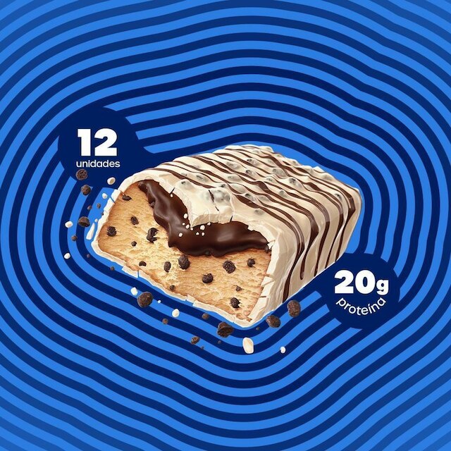 Barra de Proteína BOLD Snacks Cookies & Cream (20g de Proteína) - Caixa com 12 unidades