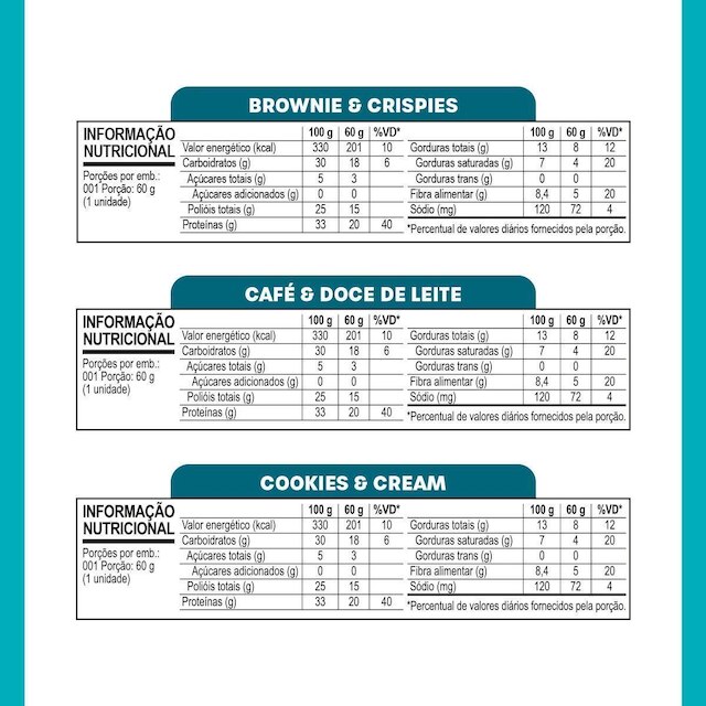 Barra de Proteína BOLD Snacks Mista (20g de Proteína) - Caixa com 12 unidades