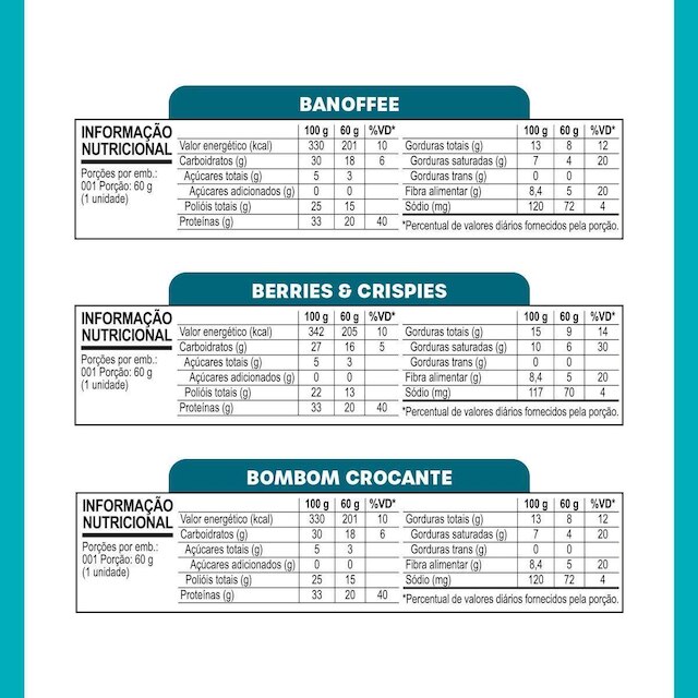 Barra de Proteína BOLD Snacks Mista (20g de Proteína) - Caixa com 12 unidades