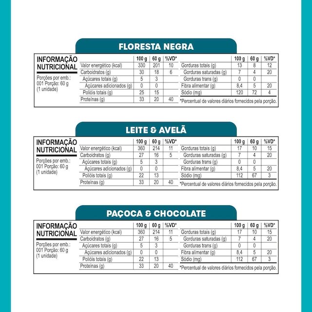 Barra de Proteína BOLD Snacks Mista (20g de Proteína) - Caixa com 12 unidades