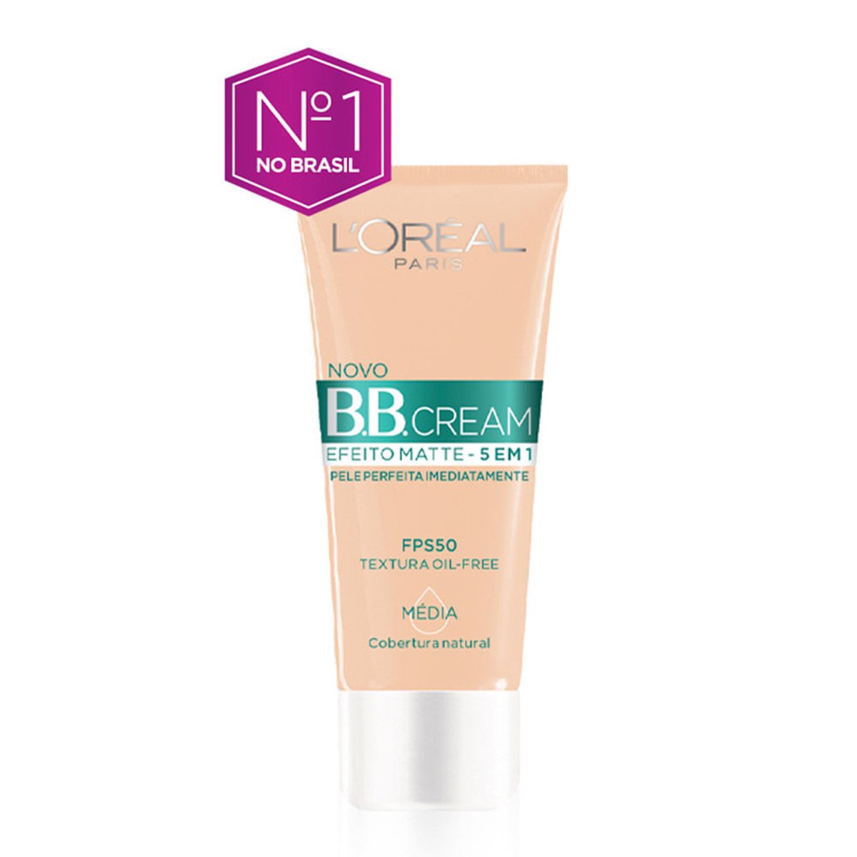 Base Facial BB Cream L'Oréal Paris Efeito Matte 5 em 1 FPS 50 30g - Média Menor preço em Base Facial BB Cream L'Oréal Paris Efeito Matte 5 em 1 FPS 50 30g - Média