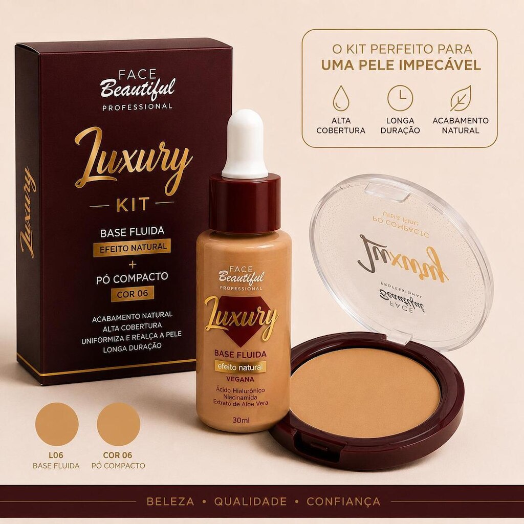 Base fluida efeito natural luxury