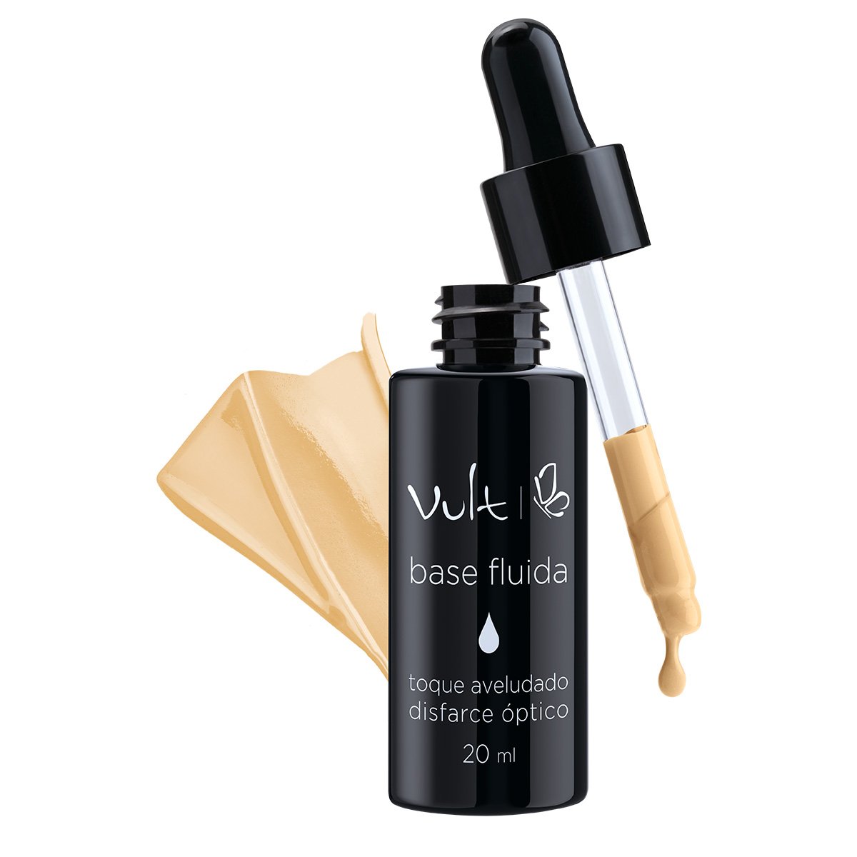 Base Fluída Matte Vult Cor 03 - Incolor Menor preço em Base Fluída Matte Vult Cor 03 - Incolor